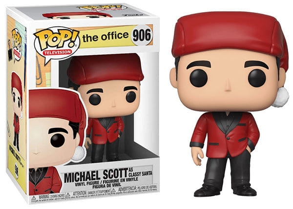 Funko Pop! Michael Scott as Classy Santa The Office 906 Vinyl Figure in PopShield Protector