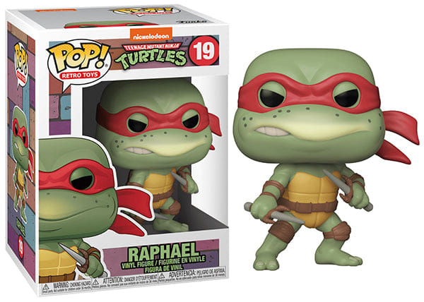 Funko Pop! Raphael Retro Toys, Teenage Mutant Ninja Turtles 19 Vinyl Figure in PopShield Protector
