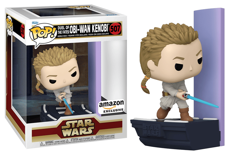 Funko Pop! Duel of the Fates: Obi - Wan Kenobi Deluxe 507 - Amazon Exclusive Vinyl Figure
