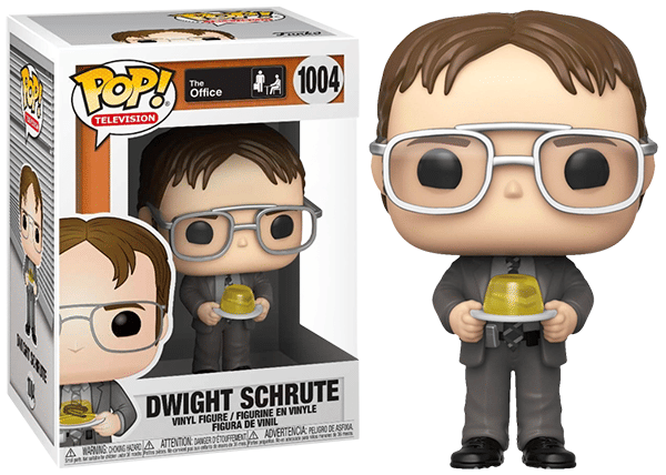 Funko Pop! Dwight Schrute w/ Jello Stapler, The Office 1004 Vinyl Figure in PopShield Protector