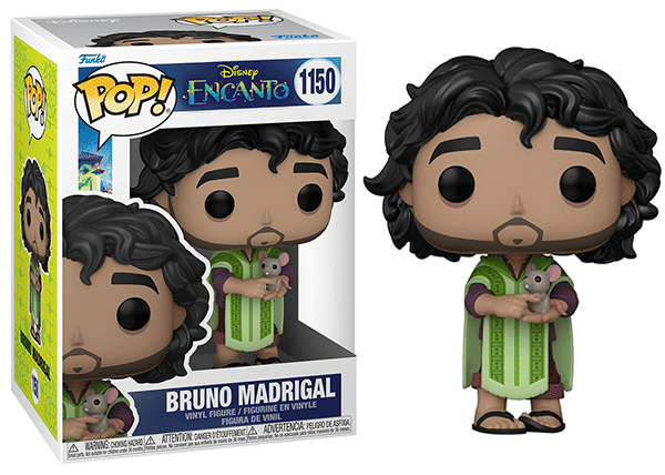 Funko Pop! Bruno Madrigal Encanto 1150 Vinyl Figure in PopShield Protector