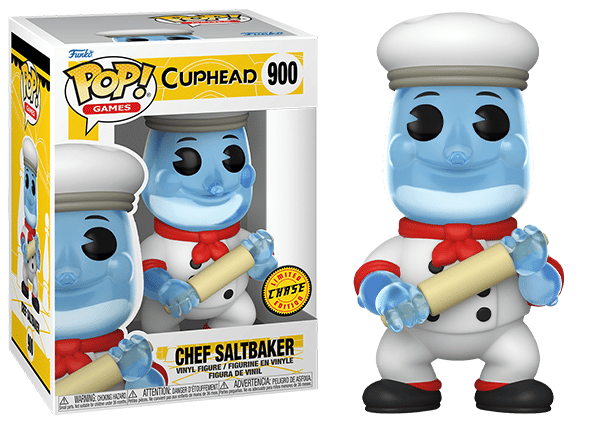 Funko Pop! Chef Saltbaker w/ Rolling Pin, Cuphead 900 **Chase** Vinyl Figure in PopShield Protector