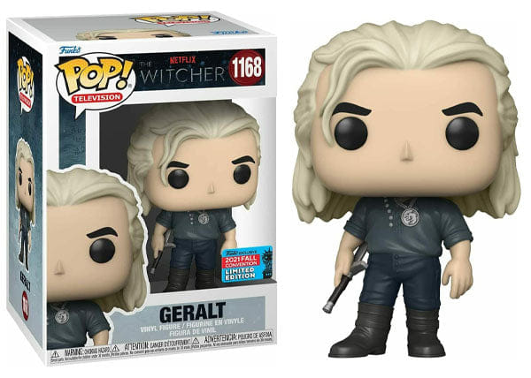 Funko Pop! Geralt Netflix The Witcher 1168 - 2021 Fall Convention Exclusive Vinyl Figure in PopShield Protector