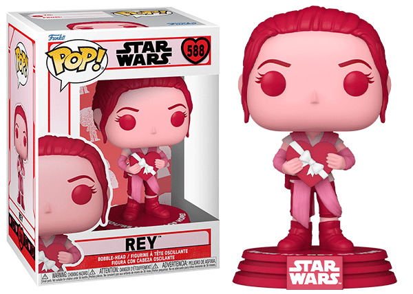 Funko Pop! Rey, Valentine 588 Vinyl Figure in PopShield Protector