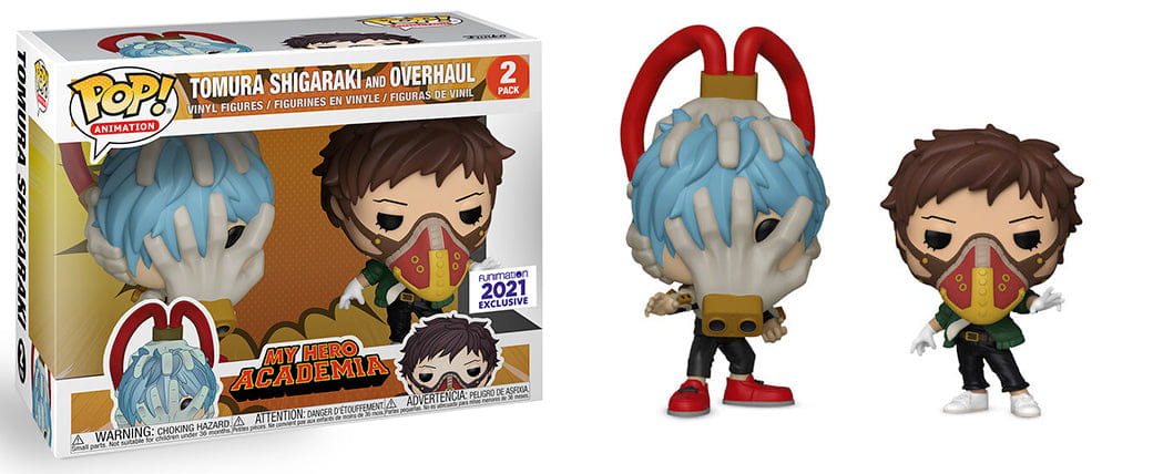 Funko Pop! Tomura Shigaraki & Overhaul My Hero Academia 2 - pk - 2021 FUNimation Exclusive Vinyl Figure