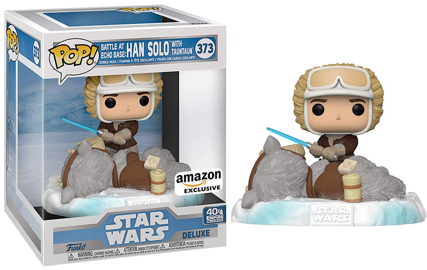 Funko Pop! Battle at Echo Base: Han Solo w/ Tauntaun Deluxe 373 - Amazon Exclusive Vinyl Figure