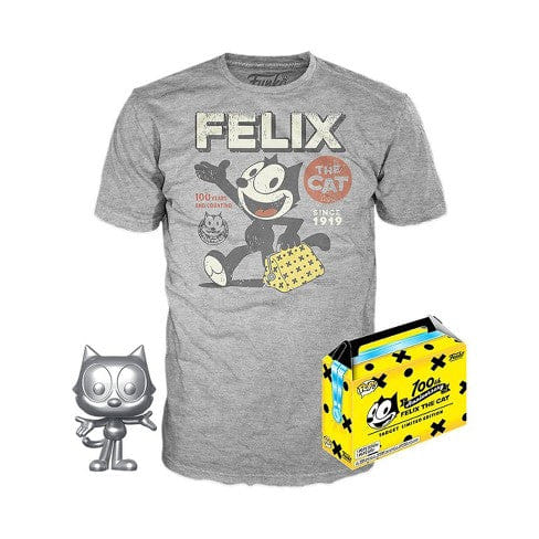 Funko Pop! Felix the Cat Silver & T-Shirt L, Sealed 526 - Target Exclusive Vinyl Figure