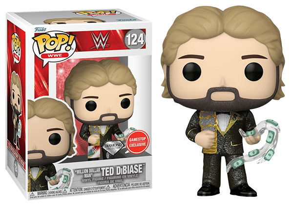 Funko Pop! Million Dollar Man Ted DiBiase Diamond Collection, WWE 124 Vinyl Figure in PopShield Protector