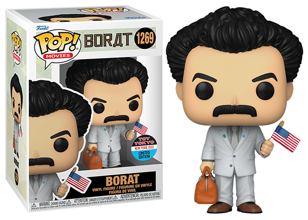 Funko Pop! Borat 1269 - 2022 NYCC/ Toy Tokyo Exclusive Vinyl Figure in PopShield Protector