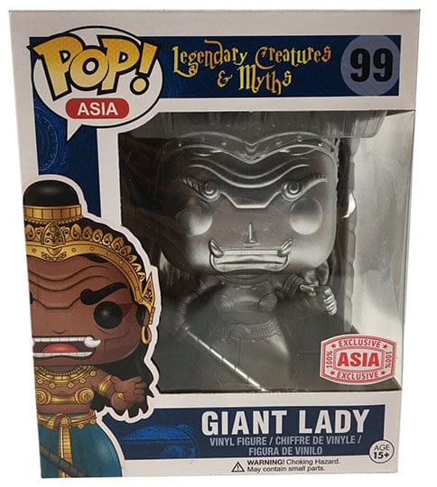 Funko Pop! Giant Lady Silver, 6 - Inch 99 - Asia Exclusive Vinyl Figure