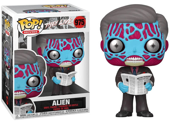 Funko Pop! Alien They Live 975 Vinyl Figure in PopShield Protector