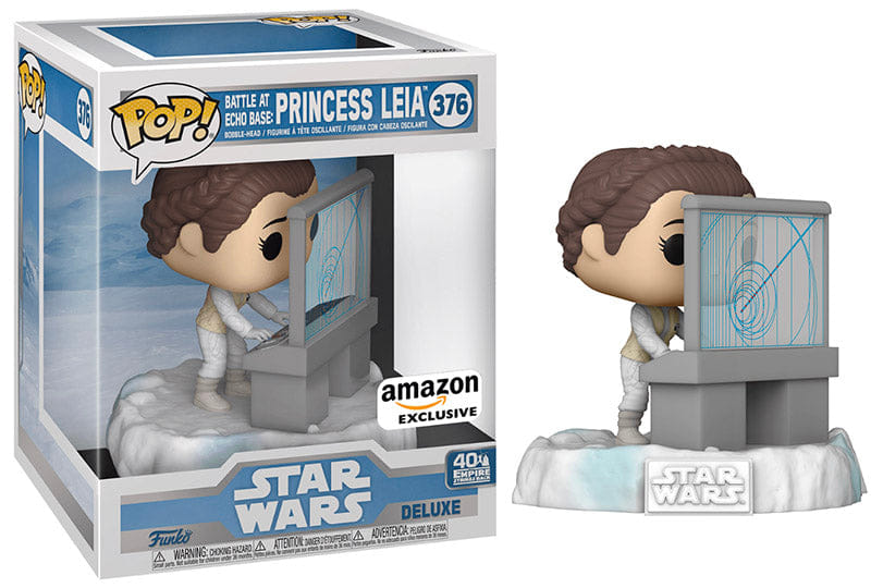 Funko Pop! Battle at Echo Base: Princess Leia Deluxe 376 - Amazon Exclusive Vinyl Figure
