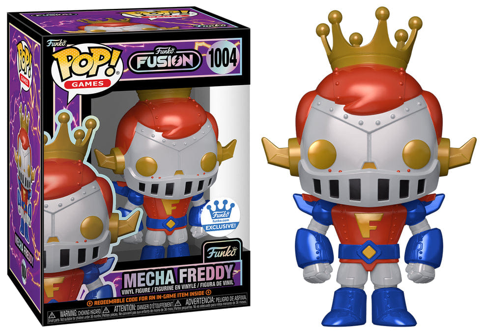 Funko Pop! Mecha Freddy Funko Fusion, Games 1004 - Freddy Funko Exclusive Vinyl Figure in PopShield Protector