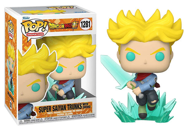 Funko Pop! Super Saiyan Trunks w/ Sword Dragon Ball Super 1281 Vinyl Figure in PopShield Protector