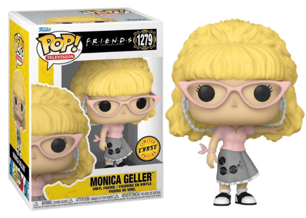 Funko Pop! Monica Geller w/ Wig, Friends 1279 **Chase** Vinyl Figure in PopShield Protector