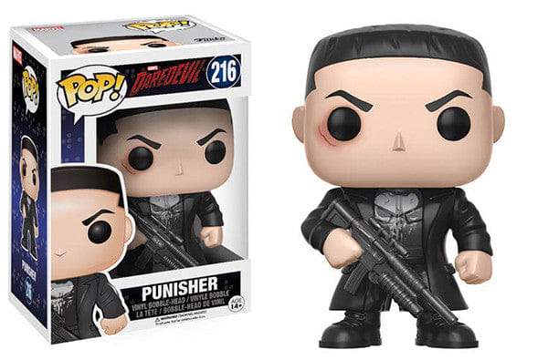 Funko Pop! Punisher Daredevil 216 Vinyl Figure in PopShield Protector