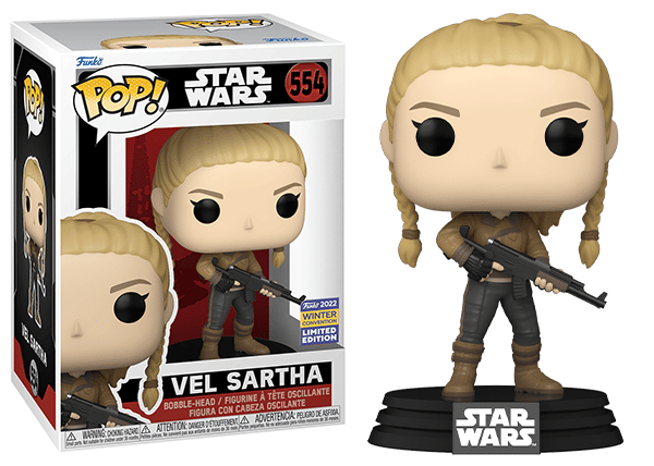 Funko Pop! Vel Sartha Star Wars 554 - 2022 Winter Convention Exclusive Vinyl Figure in PopShield Protector