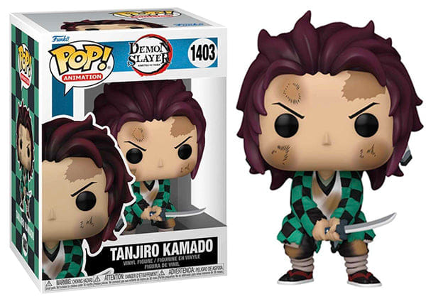 Funko Pop! Tanjiro Kamado Demon Slayer 1403 Vinyl Figure in PopShield Protector