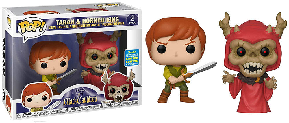 Funko Pop! Taran & Horned King The Black Cauldron 2 - pk - 2019 Summer Convention Exclusive Vinyl Figure