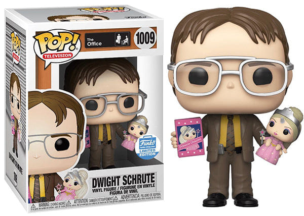 Funko Pop! Dwight Holding Doll The Office 1009 - Funko Shop Exclusive Vinyl Figure in PopShield Protector