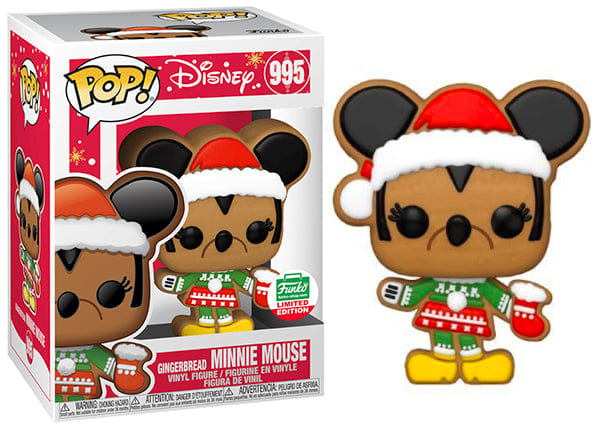 Funko Pop! Gingerbread Minnie Mouse 995 - Funko Shop Exclusive Vinyl Figure in PopShield Protector