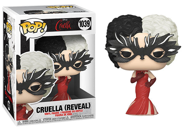 Funko Pop! Cruella Reveal, Cruella 1039 Vinyl Figure in PopShield Protector