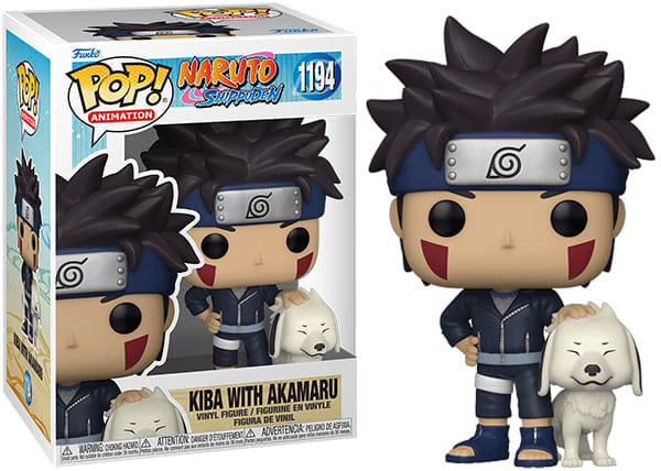Funko Pop! Kiba w/ Akamaru Naruto 1194 Vinyl Figure in PopShield Protector