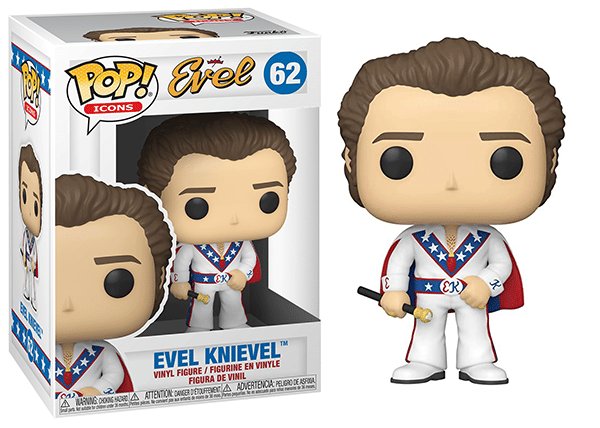 Funko Pop! Evel Knievel Icons 62 Vinyl Figure in PopShield Protector