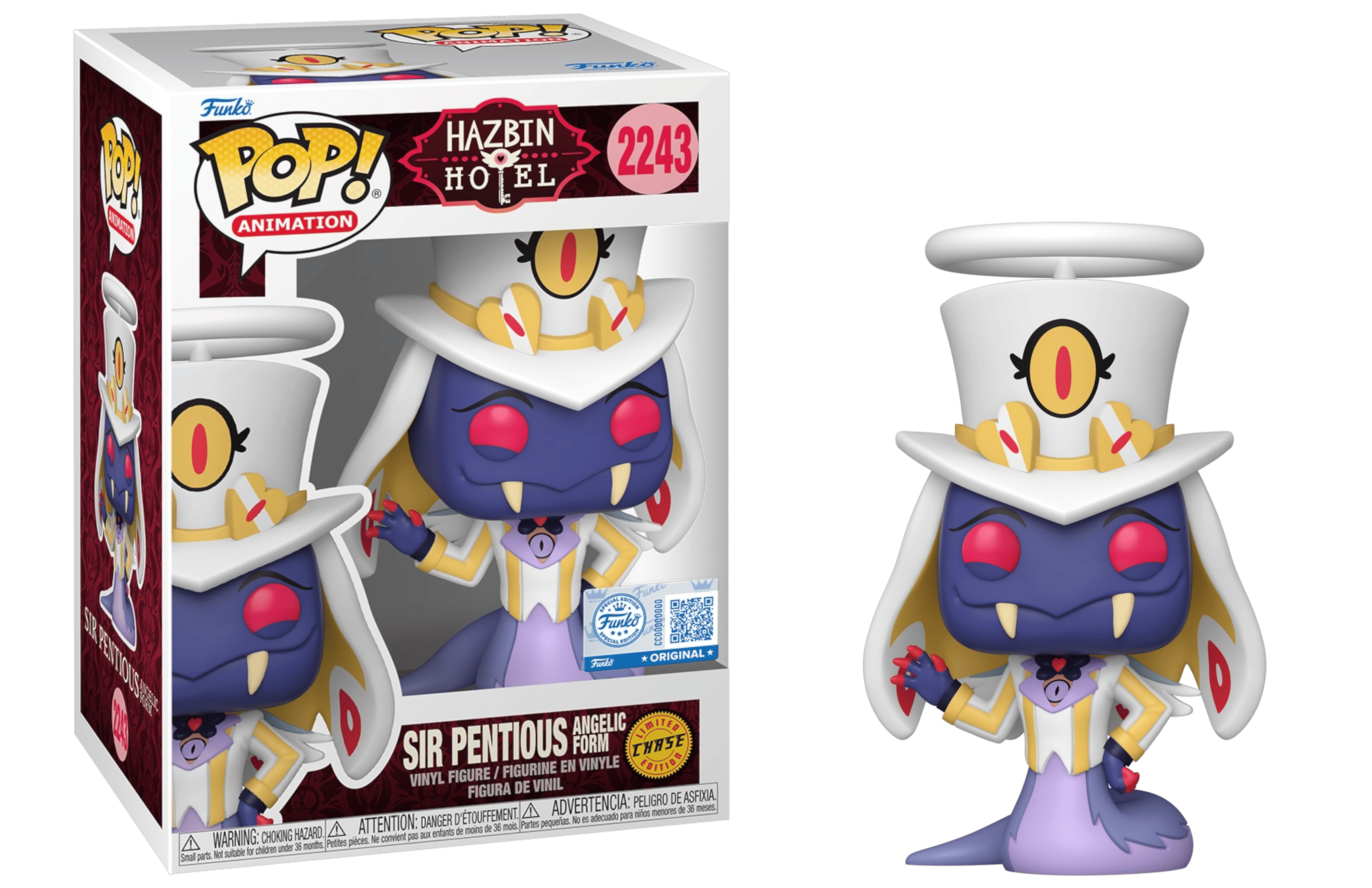 Funko (Box Damage) Funko Pop! Hazbin Hotel Sir Pentious (Angelic Form) Chase #2243
