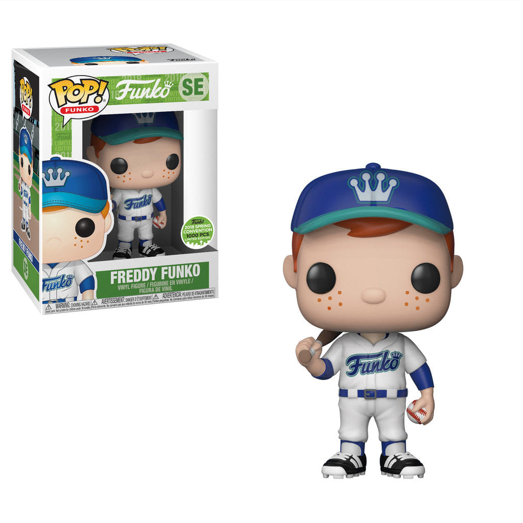 Funko Pop! Freddy Funko Baseball White Uniform SE Spring Convention Shared 1000pcs
