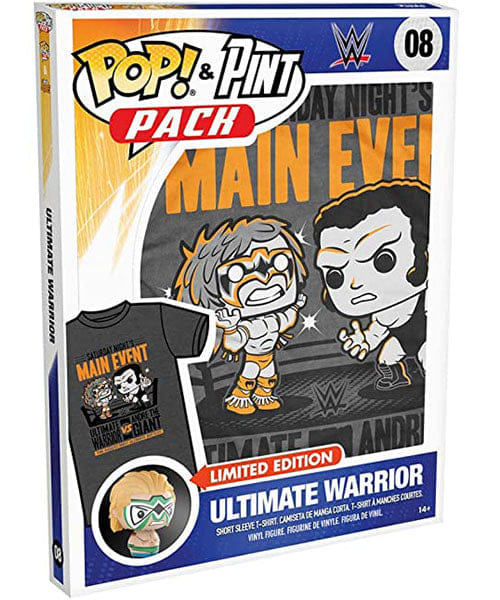Funko Pop! Tees & Pint Size Heroes Ultimate Warrior WWE, Size S 08