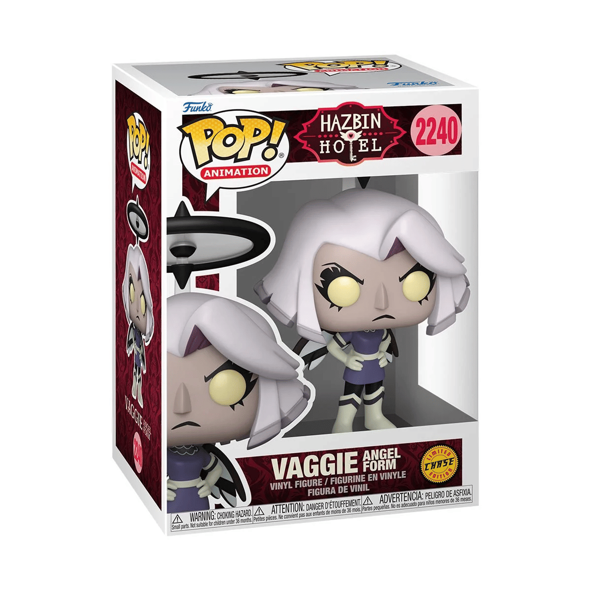 Funko (Light Box Damage) Funko Pop! Hazbin Hotel Vaggie (Angel Form) (Chase w/ Protector) #2240