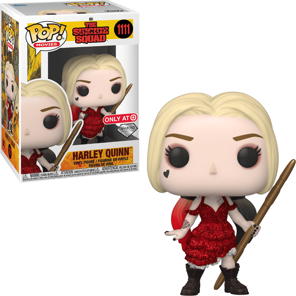 Funko The Suicide Squad Harley Quinn (Damaged Dress) Glitter Exclusive Funko Pop! #1111