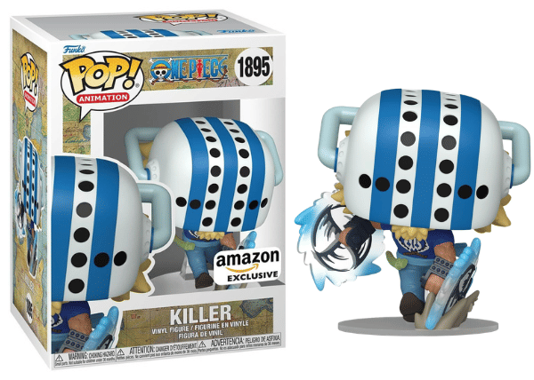 Funko Pop! Killer, One Piece, Amazon Exclusive 1895 Vinyl Figure in PopShield Protector