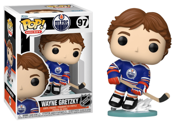 Funko Pop! Wayne Gretzky, Edmonton Oilers, NHL 97 Vinyl Figure in PopShield Protector
