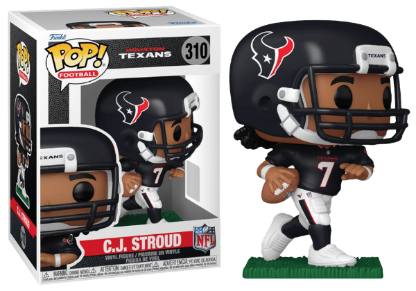 Funko Pop! C.J. Stroud Houston Texans, NFL 310 Vinyl Figure in PopShield Protector