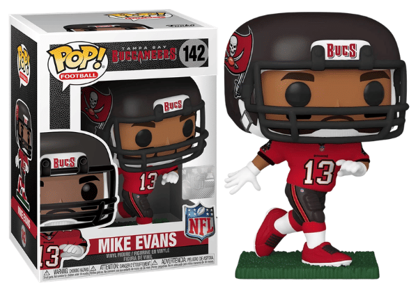 Funko Pop! Mike Evans Tampa Bay Buccaneers, NFL 142 Vinyl Figure in PopShield Protector