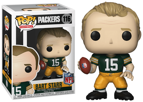 Funko Pop! Bart Starr Packers, NFL 116 Vinyl Figure in PopShield Protector