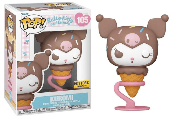 Funko Pop! Kuromi, Ice Cream, Sanrio 105 - Hot Topic Exclusive Vinyl Figure in PopShield Protector