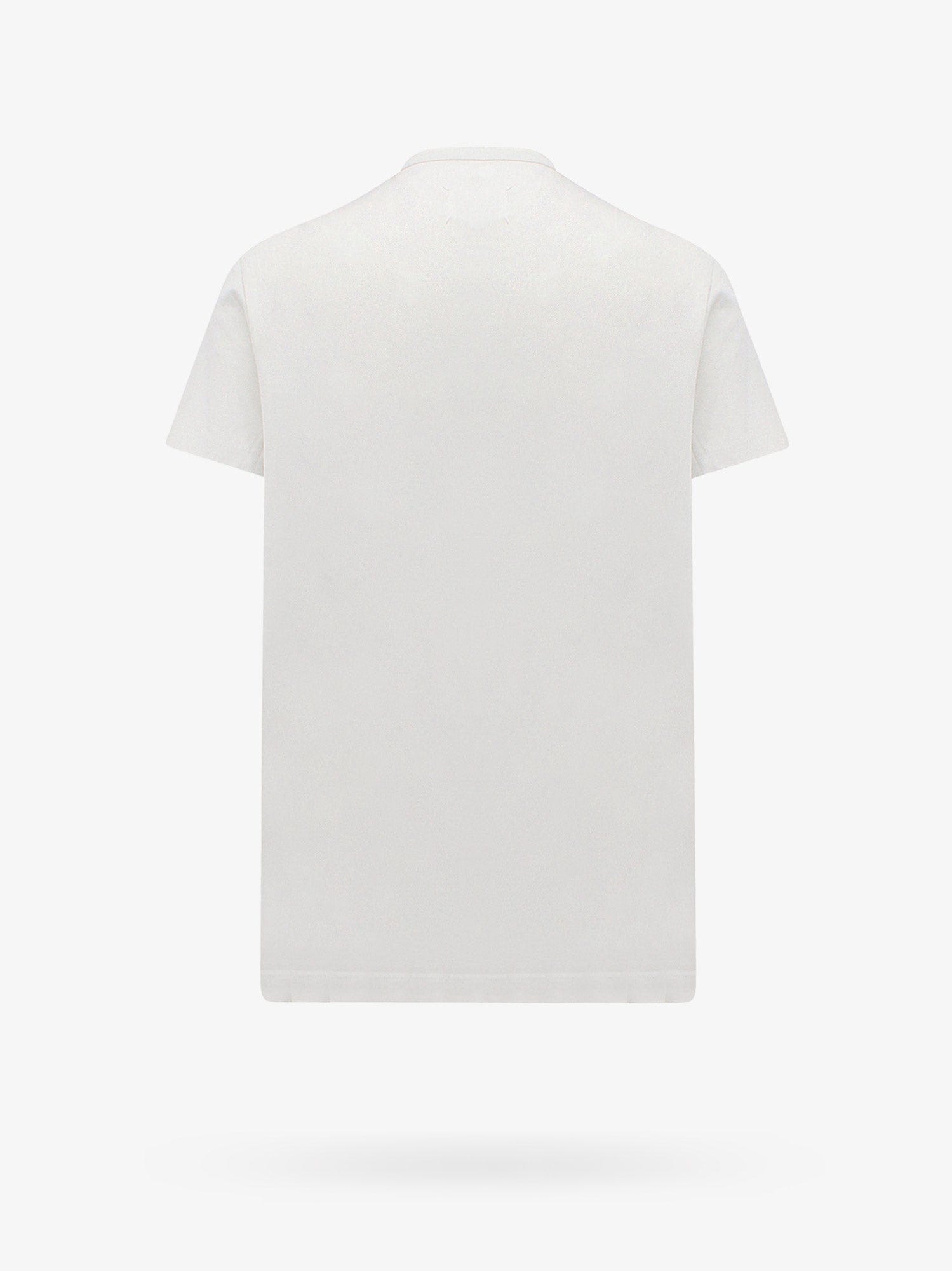 Maison Margiela Cotton t - shirt with embroidered frontal logo