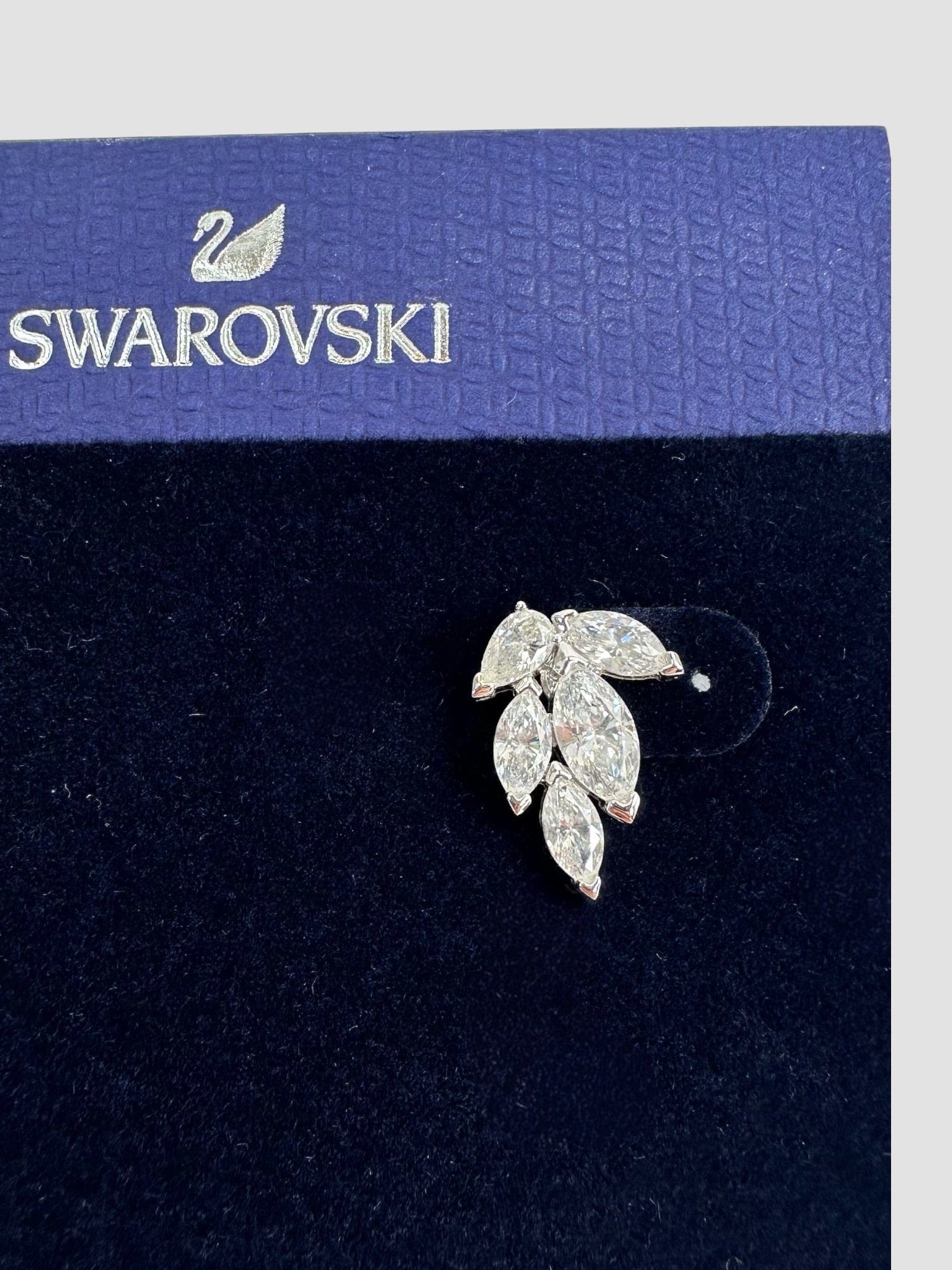 Swarovski Crystal Leaf Style Earrings