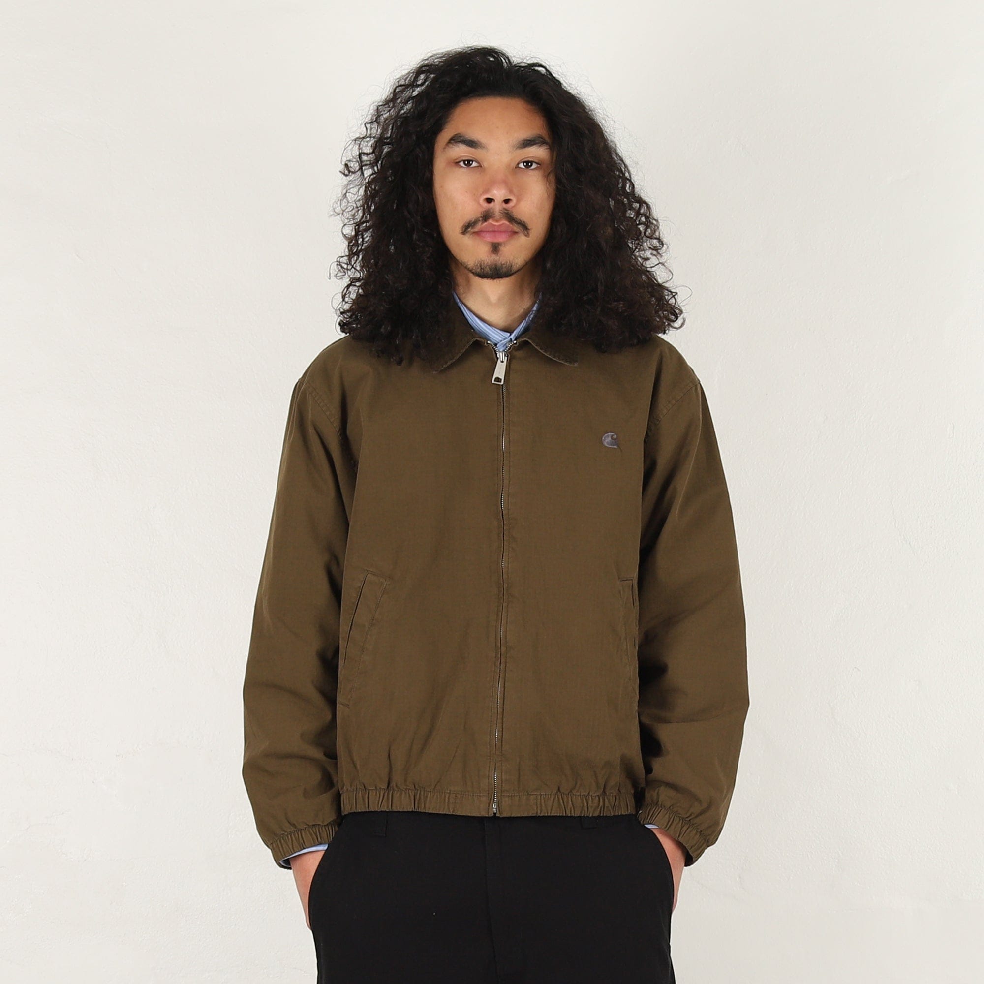 Carhartt Wip Madison Ripstop Jacket - Dark Beech / Black GD