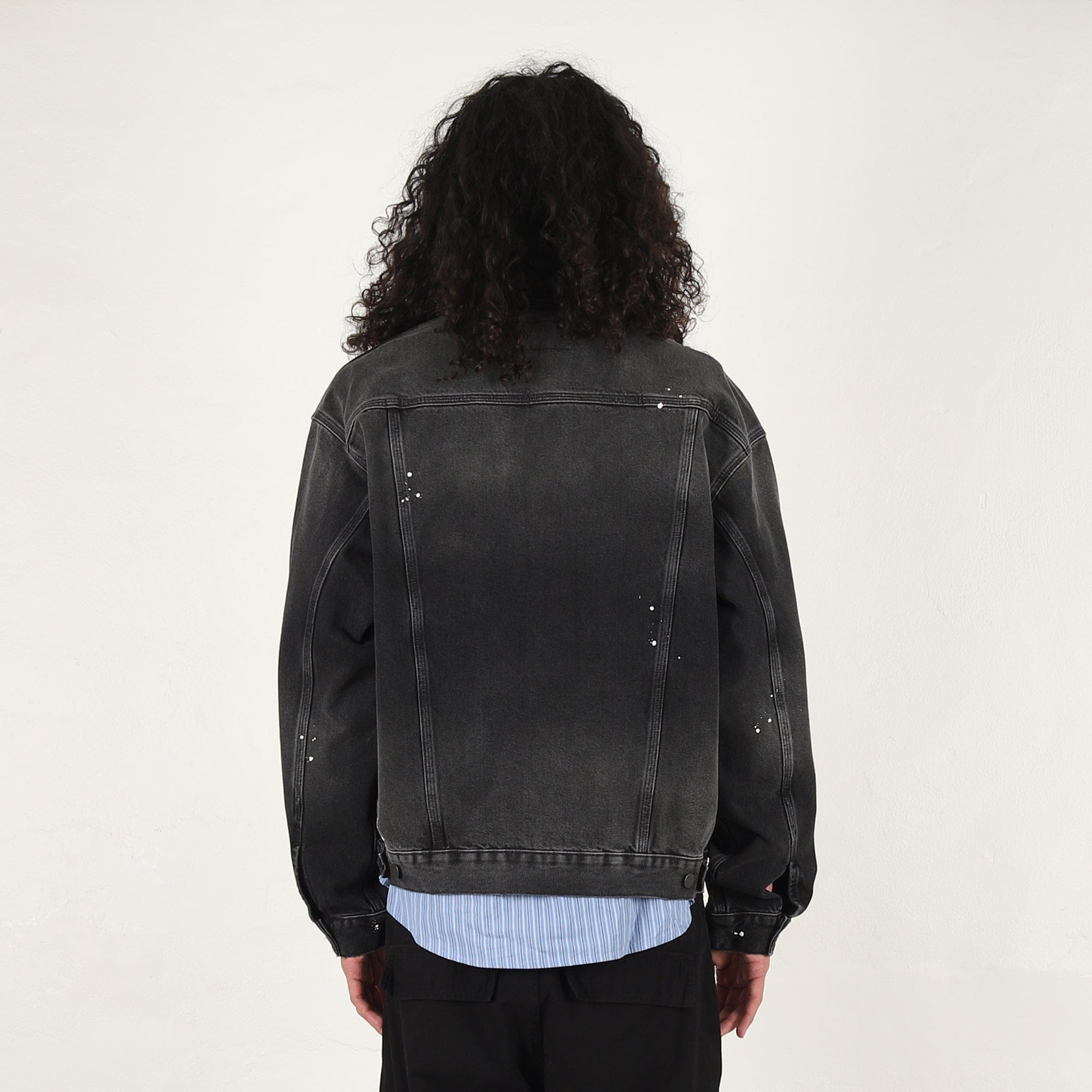 Carhartt Wip Helston Jacket - Black destroy wash