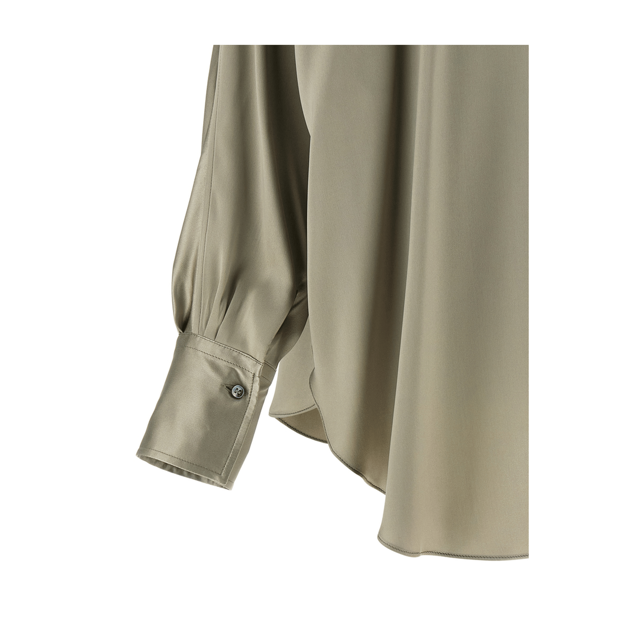 Brunello Cucinelli Monili Mandarin - Collar Shirt Green
