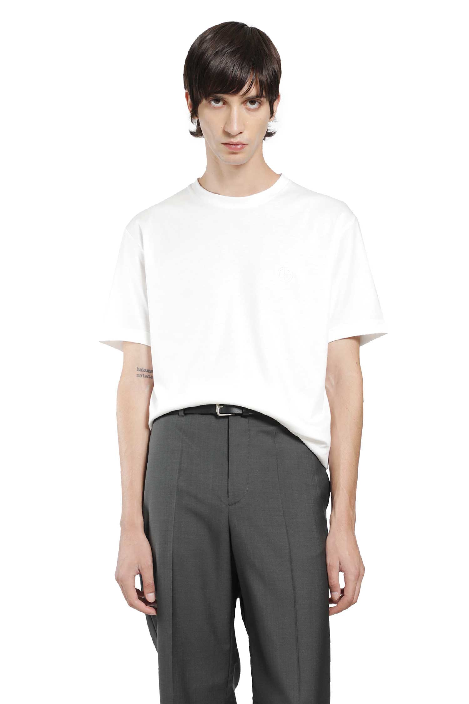 Giorgio Armani Cotton Interlock Short Sleeve T - Shirt