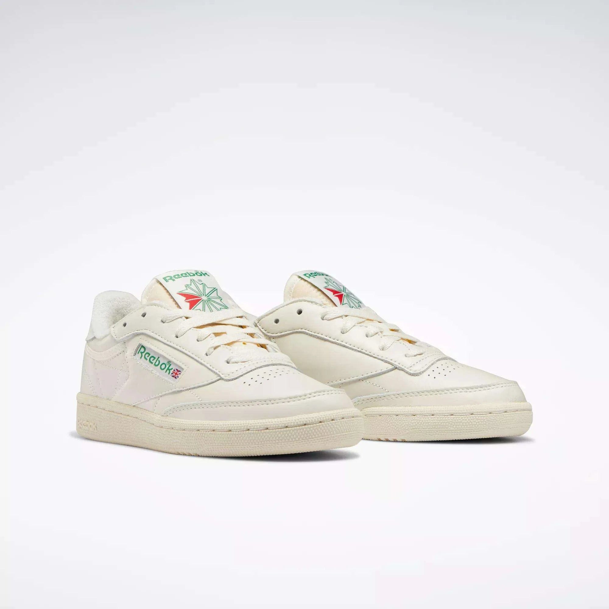 Reebok Club C 85 Vintage Shoes Chalk/Paperwhite/Glen Green Style: 100000317