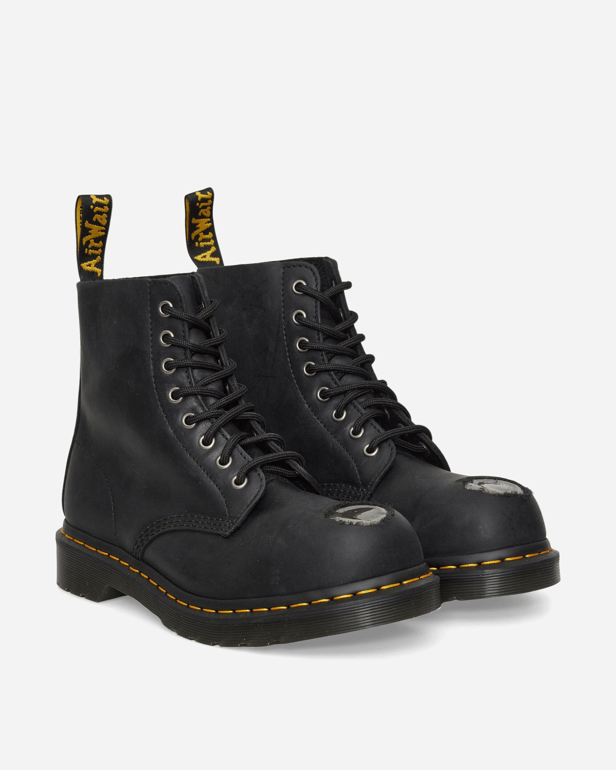 Dr. Martens 1460 Metal Toe Leather Boots Black