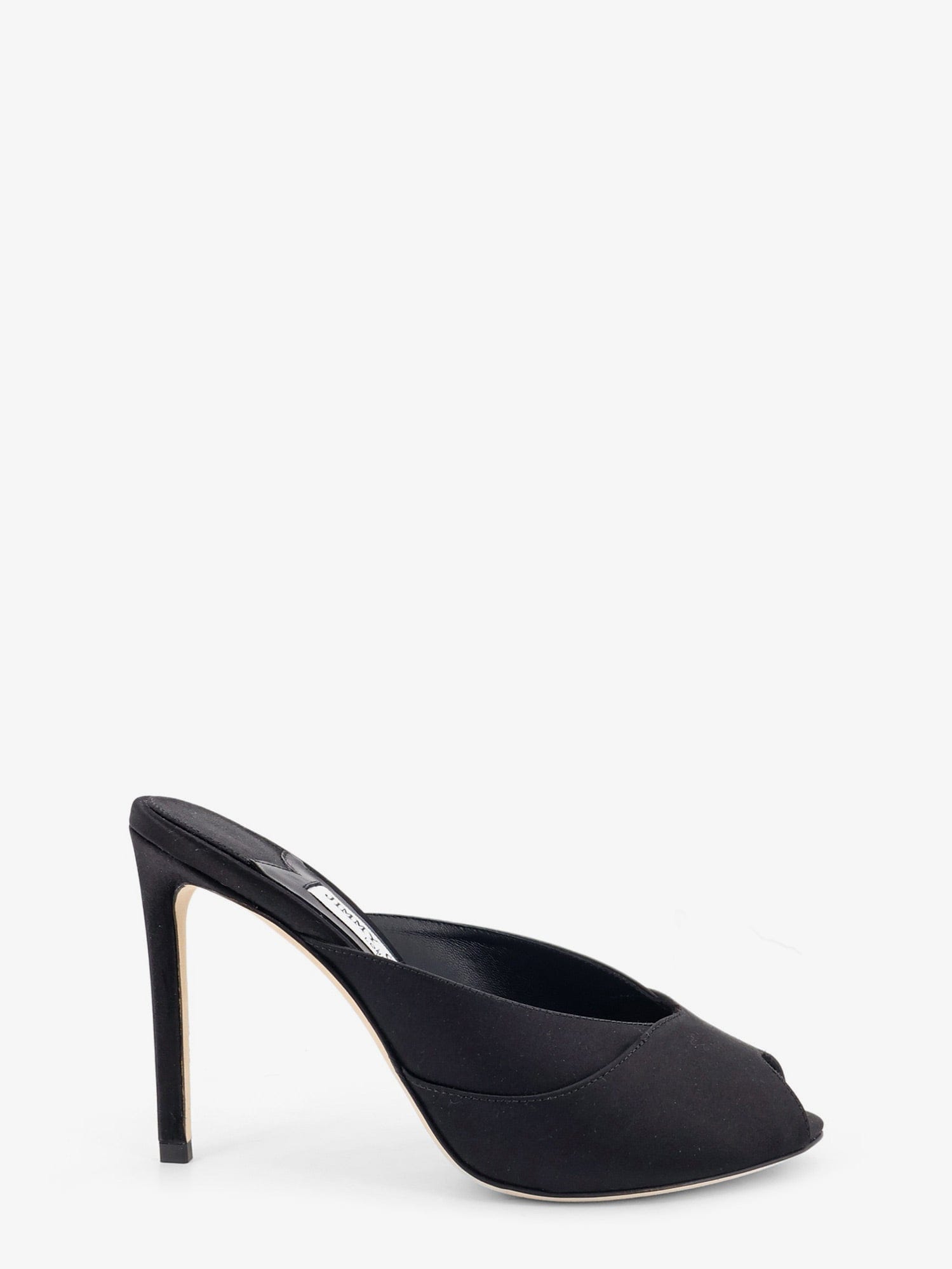 JIMMY CHOO Brigitte Mule 100 satin sandals