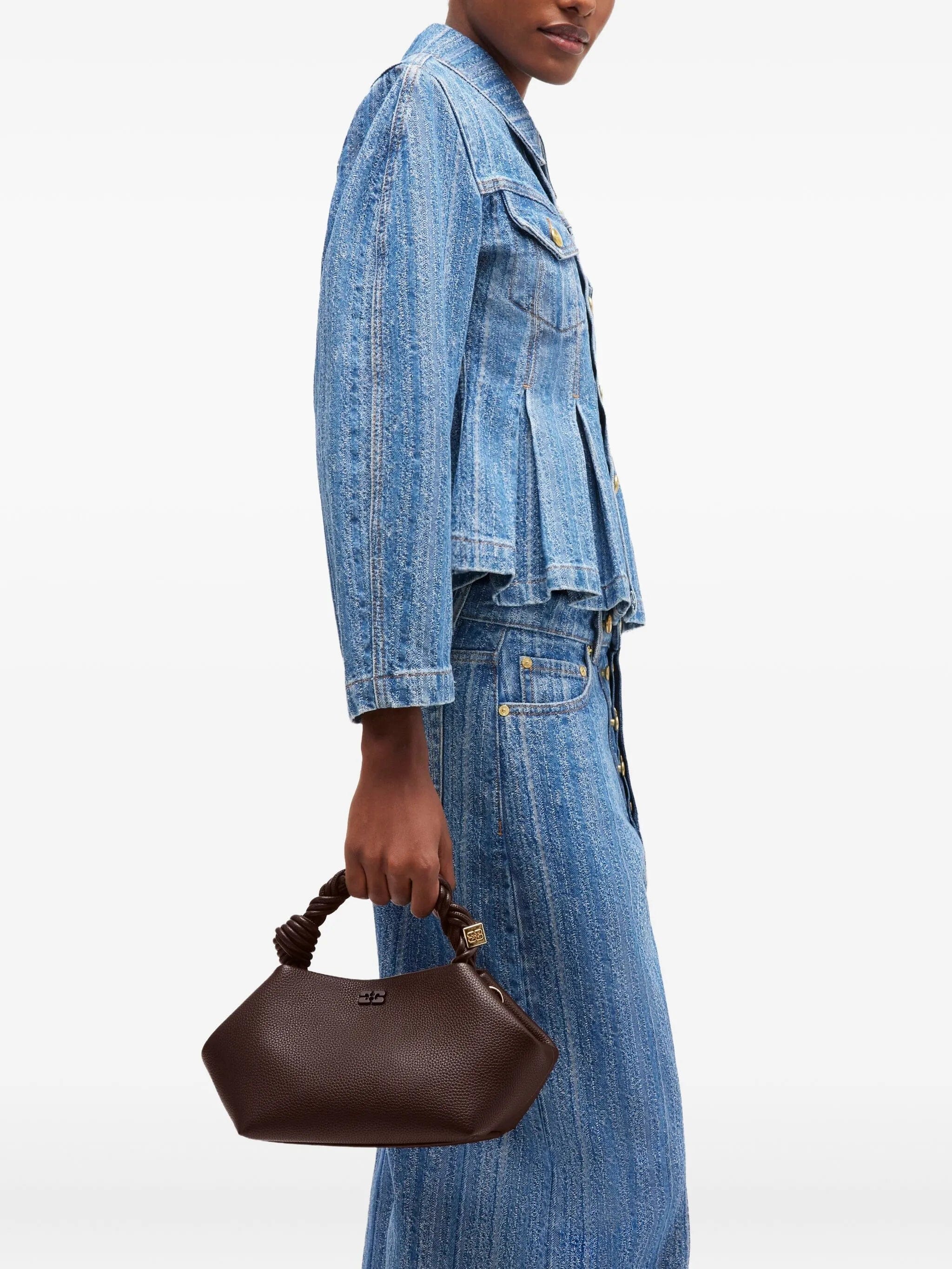 GANNI small Bou twisted - handle tote bag