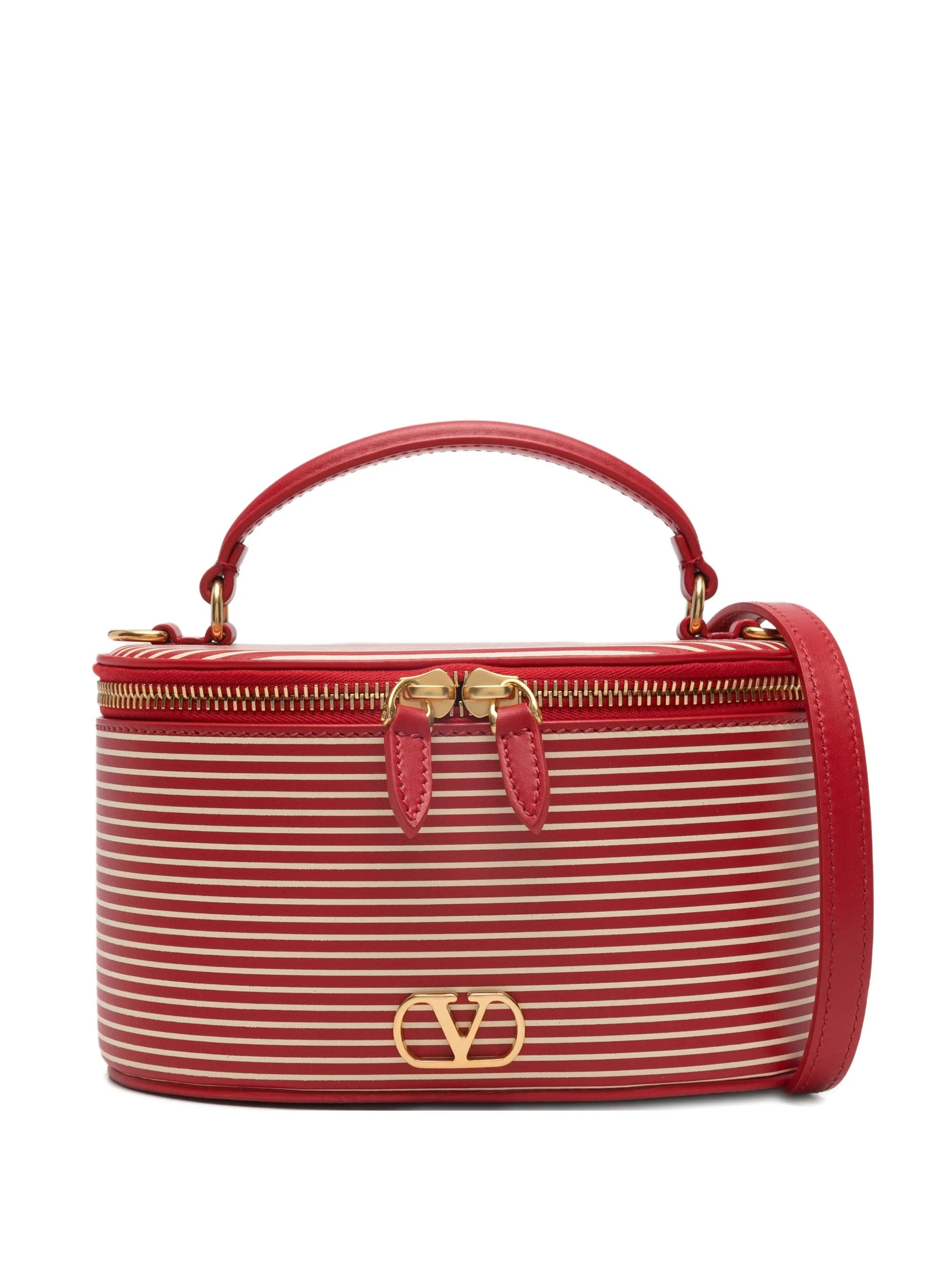 Valentino Garavani striped logo vanity bag